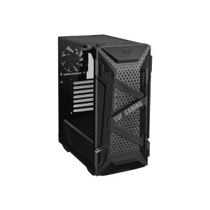 ASUS TUF Gaming GT301 - Tower - ATX - Seitenteil mit Fenster (gehärtetes Glas) - Schwarz - USB/Audio