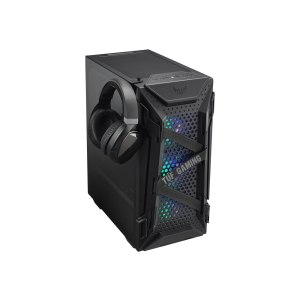 ASUS TUF Gaming GT301 - Tower - ATX - Seitenteil mit Fenster (gehärtetes Glas) - Schwarz - USB/Audio