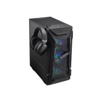 ASUS TUF Gaming GT301 - Tower - ATX - Seitenteil mit Fenster (gehärtetes Glas) - Schwarz - USB/Audio