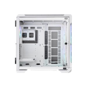 Thermaltake View 51 TG Snow - ARGB Edition - Tower - ATX - Seitenteil mit Fenster (gehärtetes Glas) - keine Spannungsversorgung - weiß - USB/Audio