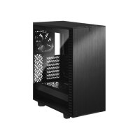 Fractal Design Define 7 Compact Light Tempered Glass - Tower - ATX - Seitenteil mit Fenster (gehärtetes Glas) - keine Spannungsversorgung (ATX) - Schwarz - USB/Audio