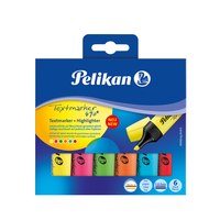 Pelikan Textmarker 490. Menge pro Packung: 6 Stück(e), Schreibfarben: Mehrfarbig, Punkttyp: Multi. Verpackungsart: Box