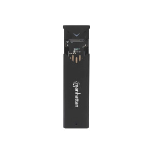 Manhattan 130530 - Alloggiamento SSD - M.2 - M.2 - 10 Gbit/s - Collegamento del dispositivo USB - Nero