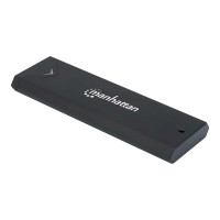 Manhattan 130530 - Alloggiamento SSD - M.2 - M.2 - 10 Gbit/s - Collegamento del dispositivo USB - Nero