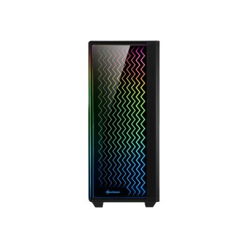 Sharkoon RGB LIT 200 - Midi ATX Tower - PC - Nero - ATX,Micro ATX,Mini-ITX - Rosso/Verde/Blu - Ventole - Frontale