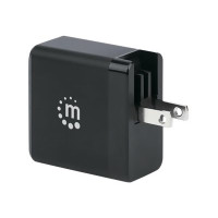 Manhattan Wall/Power GaN Charger (UK, USA and Euro 2-pin), USB-C Port, up to 65W / 3A, GaN (Galium Nitride)