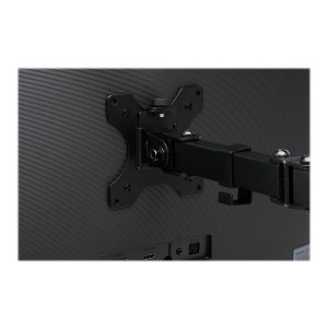 Kensington SmartFit Ergo Single Extended Monitor Arm - Befestigungskit - einstellbarer Arm - für Monitor - pulverbeschichteter Stahl - Schwarz - Bildschirmgröße: bis zu 86,4 cm (bis zu 34 Zoll)