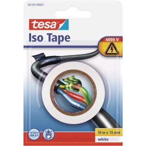 Tesa Insulating Tape - 1 pc(s) - White - PVC - 6 V -...