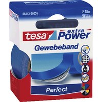 Tesa extra Power Perfect - Gewebeband - 38 mm x 2.75 m - Blau