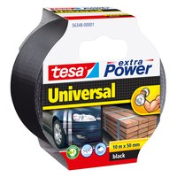 Tesa extra Power Universal - Nero - Fissare - Artigianato - Segnare - Riparazione - Metallo - Legno - 10 m - 50 mm