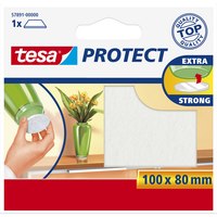 Tesa Protect - Weiß - Rechteckig - 100 mm - 80 mm - 1 Stück(e) - Anti-scratch felts - 100 x 80mm - White