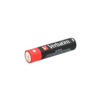 Verbatim Batterie alcaline AAA - Batteria monouso - Mini Stilo AAA - Alcalino - 1,5 V - 10 pezzo(i) - Nero - Rosso