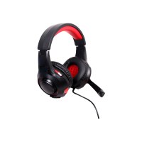 Gembird GHS-U-5.1-01 - Headset - Head-band - Gaming - Black - Red - Binaural - In-line control unit