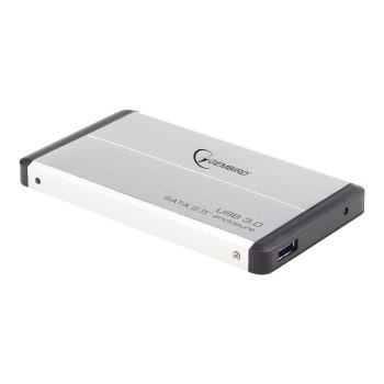 Gembird EE2-U3S-2-S - Enclosure HDD - 2.5" - SATA - Collegamento del dispositivo USB - Argento