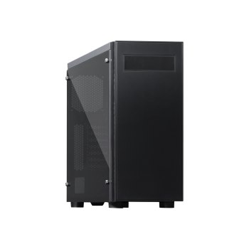 Chieftec Gamer Series Hawk - Tower - ATX - Seitenteil mit Fenster (gehärtetes Glas) - keine Spannungsversorgung (ATX) - Schwarz - USB/Audio