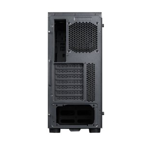 Chieftec Gamer Series Hawk - Tower - ATX - Seitenteil mit Fenster (gehärtetes Glas) - keine Spannungsversorgung (ATX) - Schwarz - USB/Audio