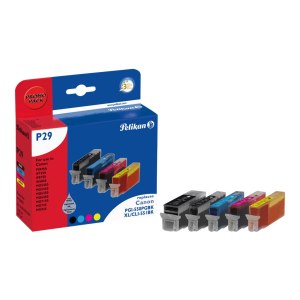 Pelikan P29 Promo pack - 5er-Pack - Schwarz, Gelb, Cyan,...