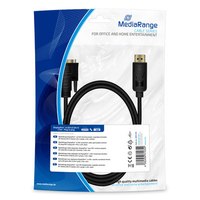 MEDIARANGE MRCS199 - 2 m - DisplayPort - DVI - Männlich - Männlich - Gerade