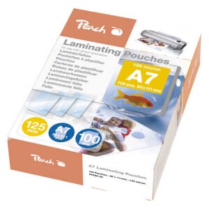 Peach - 125 Mikron - 100er-Pack - A7 (74 x 105 mm)...