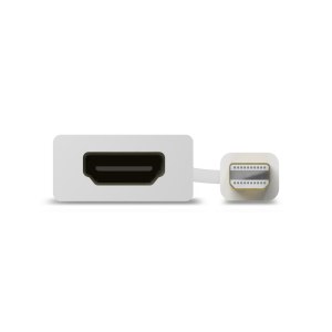 Alogic Premium 15cm Mini DisplayPort to HDMI Adapter - Male to Female - WHITE - 0.15 m - Mini DisplayPort - HDMI - Male - Female - 1920 x 1200 pixels