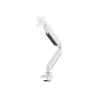 Neomounts by Newstar Select Supporto da scrivania per monitor curvi - Morsa/Bullone di ancoraggio - 18 kg - 25,4 cm (10") - 124,5 cm (49") - 100 x 100 mm - Bianco