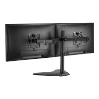 Equip Pro Economy - Aufstellung - für 2 LCD-Displays - Stahl - Schwarz - Bildschirmgröße: 43.2-81.3 cm (17"-32")