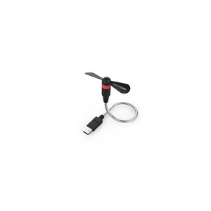 RealPower USB mini Fan schwarz USB-Ventilator flexibel