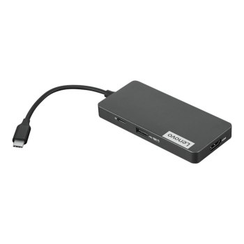 Lenovo USB-C 7-in-1 Hub - Dockingstation - USB-C - HDMI - für K14 Gen 1; ThinkCentre M75t Gen 2; ThinkPad E14 Gen 3; P15v Gen 3; X1 Fold 16 Gen 1