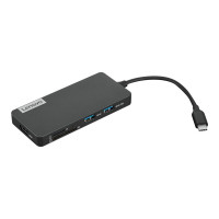 Lenovo USB-C 7-in-1 Hub - Dockingstation - USB-C - HDMI - für K14 Gen 1; ThinkCentre M75t Gen 2; ThinkPad E14 Gen 3; P15v Gen 3; X1 Fold 16 Gen 1