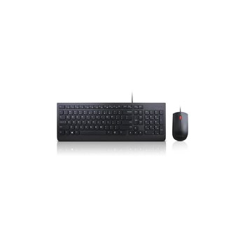 Lenovo 4X30L79883 - Standard - Cablato - USB - QWERTY - Nero - Mouse incluso