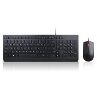 Lenovo 4X30L79883 - Standard - Cablato - USB - QWERTY - Nero - Mouse incluso