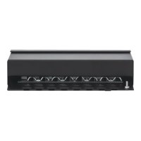 Intellinet Patch Panel, Cat6a, FTP, 8-Port, Desktop, Shielded, 90° Top-Entry Punch Down Blocks, Black