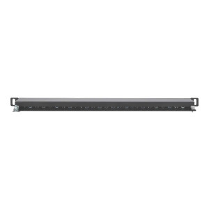 Intellinet Patch Panel, Cat6a, FTP, 24-Port, 19", 0.5U, Shielded, 90° Top-Entry Punch Down Blocks, Black