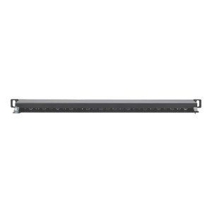 Intellinet Patch Panel, Cat6a, FTP, 24-Port, 19", 0.5U, Shielded, 90° Top-Entry Punch Down Blocks, Black - Patch Panel - Rack montierbar - CAT 6a - FTP - RJ-45 X 24 - Schwarz - 0.5U - 48.3 cm (19")