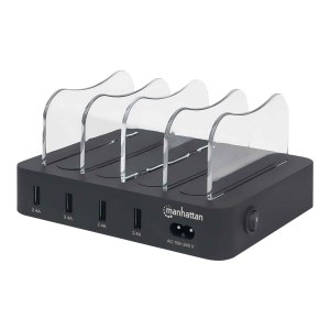 Manhattan Charging Station, 4x USB-A Ports, Outputs: 4x...