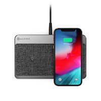 Alogic Power Hub Multi-Device Wireless & Charging Station – Space Grey - Dual Wireless Charger - USB-A (7.5W) and USB-C Power Delivery (18W) - Indoor - AC - Wireless charging - Gray