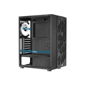 AeroCool Hive FRGB - MDT - ATX - Seitenteil mit Fenster (gehärtetes Glas) - keine Spannungsversorgung (ATX) - Schwarz - USB/Audio