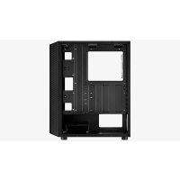 AeroCool Hive FRGB - MDT - ATX - Seitenteil mit Fenster (gehärtetes Glas) - keine Spannungsversorgung (ATX) - Schwarz - USB/Audio