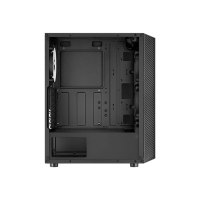 AeroCool Hive FRGB - MDT - ATX - Seitenteil mit Fenster (gehärtetes Glas) - keine Spannungsversorgung (ATX) - Schwarz - USB/Audio