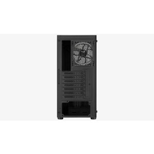 AeroCool Prime ARGB - MDT - ATX - Seitenteil mit Fenster (gehärtetes Glas) - keine Spannungsversorgung (ATX) - Schwarz - USB/Audio