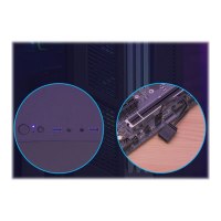 AeroCool Prime ARGB - MDT - ATX - Seitenteil mit Fenster (gehärtetes Glas) - keine Spannungsversorgung (ATX) - Schwarz - USB/Audio