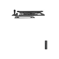 LogiLink Electric Fold-Down TV Ceiling Mount with Remote - Klammer - motorisiert - für LCD-TV / gekrümmter LCD-TV - Kunststoff, Stahl - Schwarz - Bildschirmgröße: 81.3-177.8 cm (32"-70")