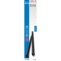 Genie 12369 - Binding comb - Black - 45 sheets - Plastic - 8 mm - 80 mm