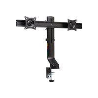 Kensington Braccio salvaspazio per monitor doppio SmartFit® - Morsa/Bullone di ancoraggio - 8 kg - 68,6 cm (27") - Regolazione altezza - Nero