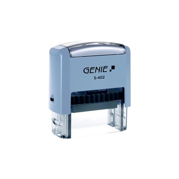 Genie S-402 - Self-Inking - Custom stamp - 47 x 18 mm - Blue - 75 mm - 33 mm