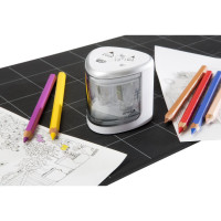 Genie PS 120 - Electric pencil sharpener - Transparent - White - 1.2 cm - 9 mm - 91 mm - 89 mm