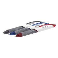 Genie 40004 - Clip - Clip-on retractable ballpoint pen - Black - Blue - Red - 12 pc(s)