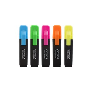 Genie 40022 - 5 pc(s) - Blue - Green - Orange - Pink - Yellow - Chisel tip - Multicolour - Polypropylene (PP) - 1 mm