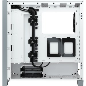 CORSAIR 4000D AIRFLOW - Tower - ATX - Seitenteil mit Fenster (gehärtetes Glas) - keine Spannungsversorgung (ATX) - weiß - USB/Audio