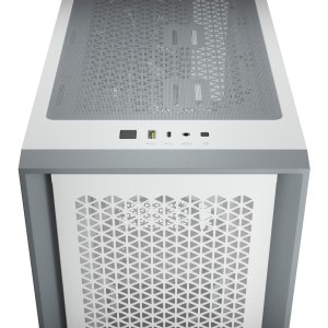 CORSAIR 4000D AIRFLOW - Tower - ATX - Seitenteil mit Fenster (gehärtetes Glas) - keine Spannungsversorgung (ATX) - weiß - USB/Audio